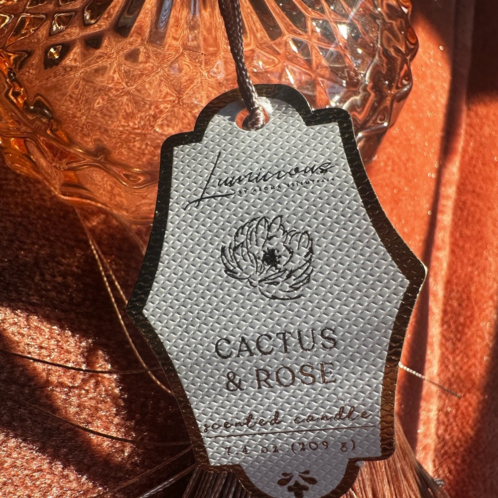 Pink Glass Candle with Lid - Picture 3 of 6